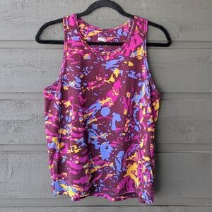 REI Co-Op Swiftland Grid Running Tank Top Wild River Cosmic Magenta Small